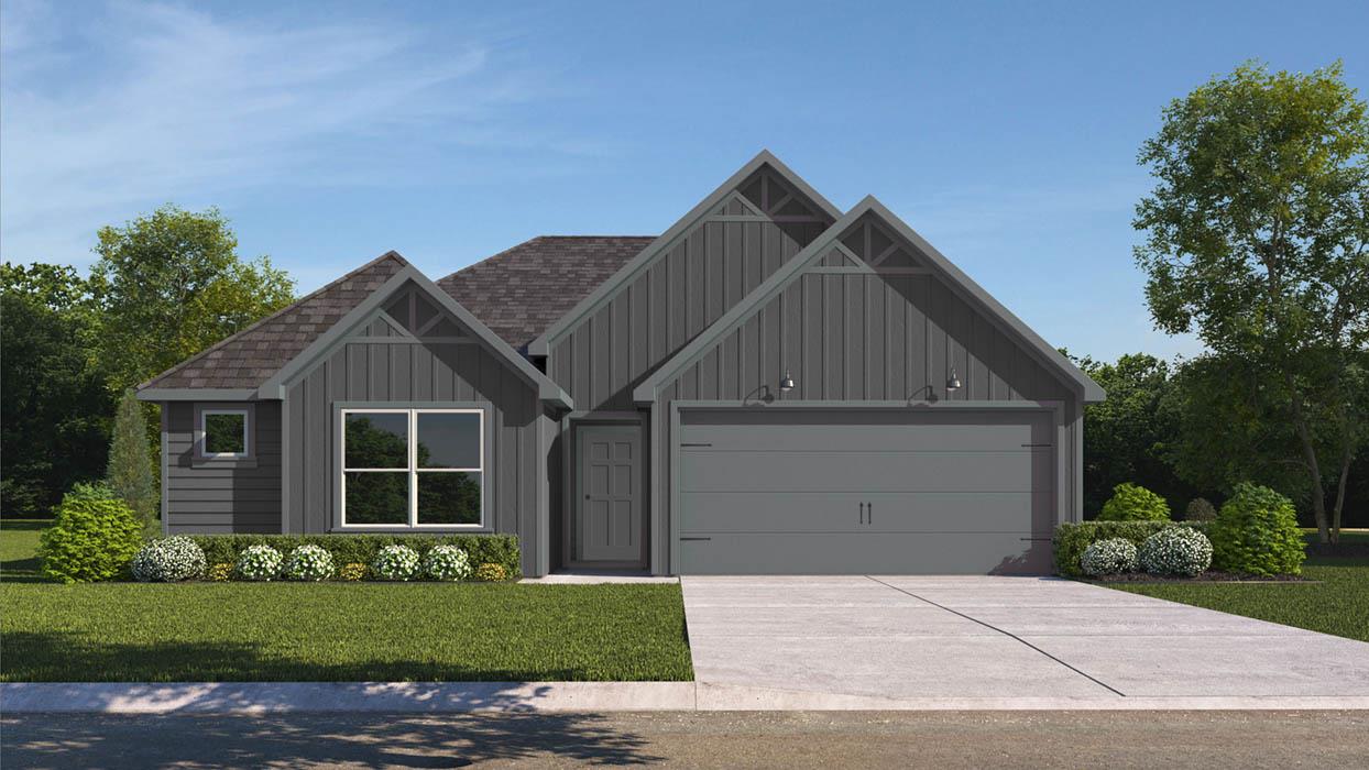 Modern architecture defines this charming residen
