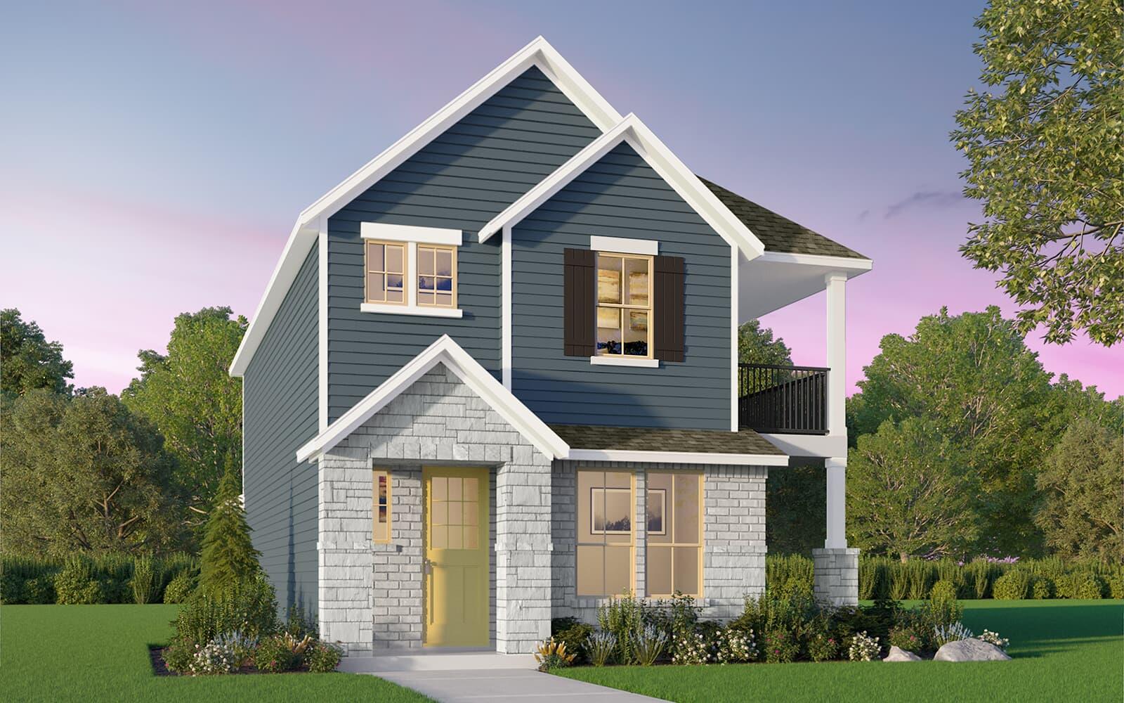 A charming two-story home with inviting curb appe