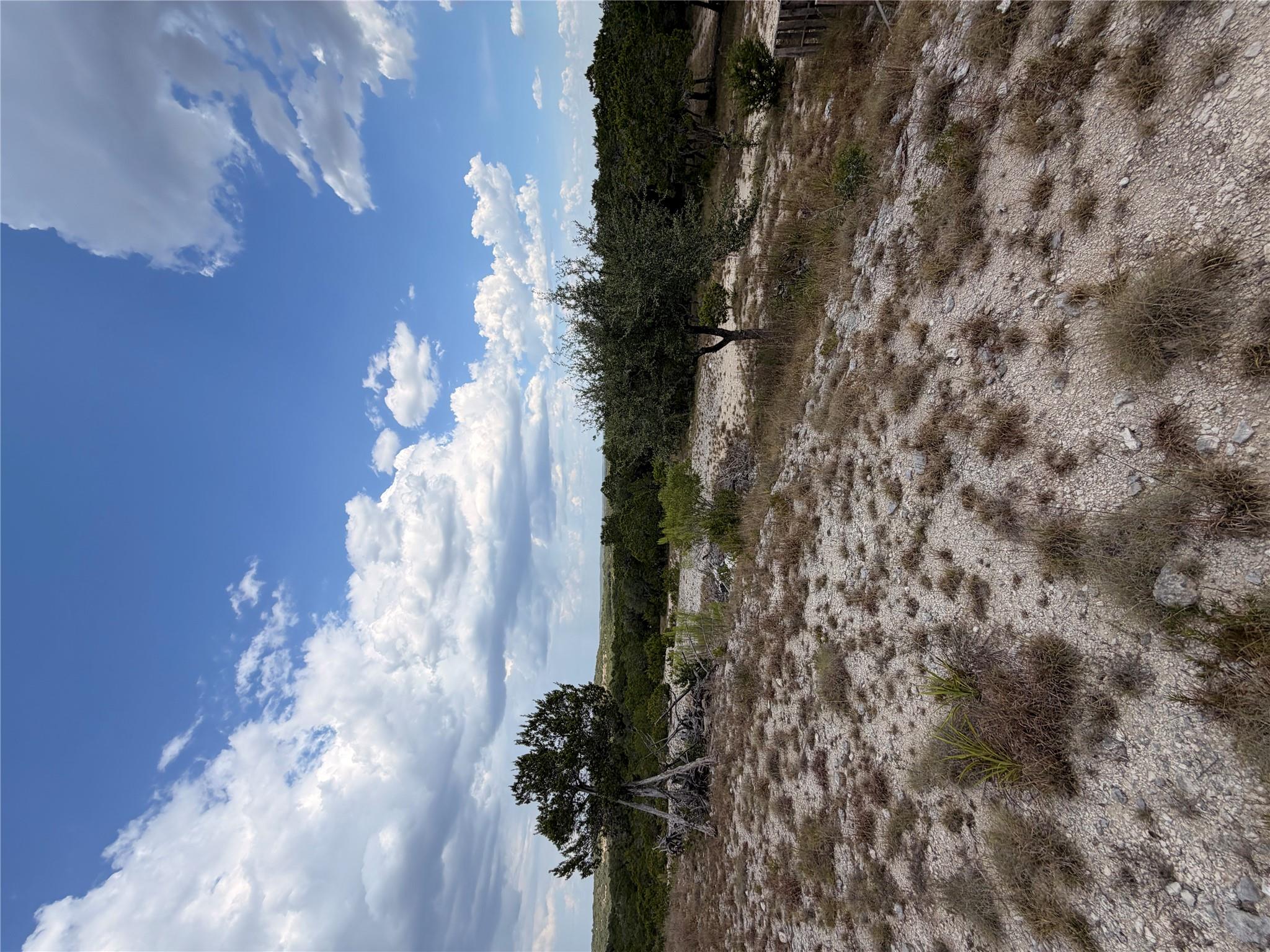 Natural rolling terrain and native trees frame ex