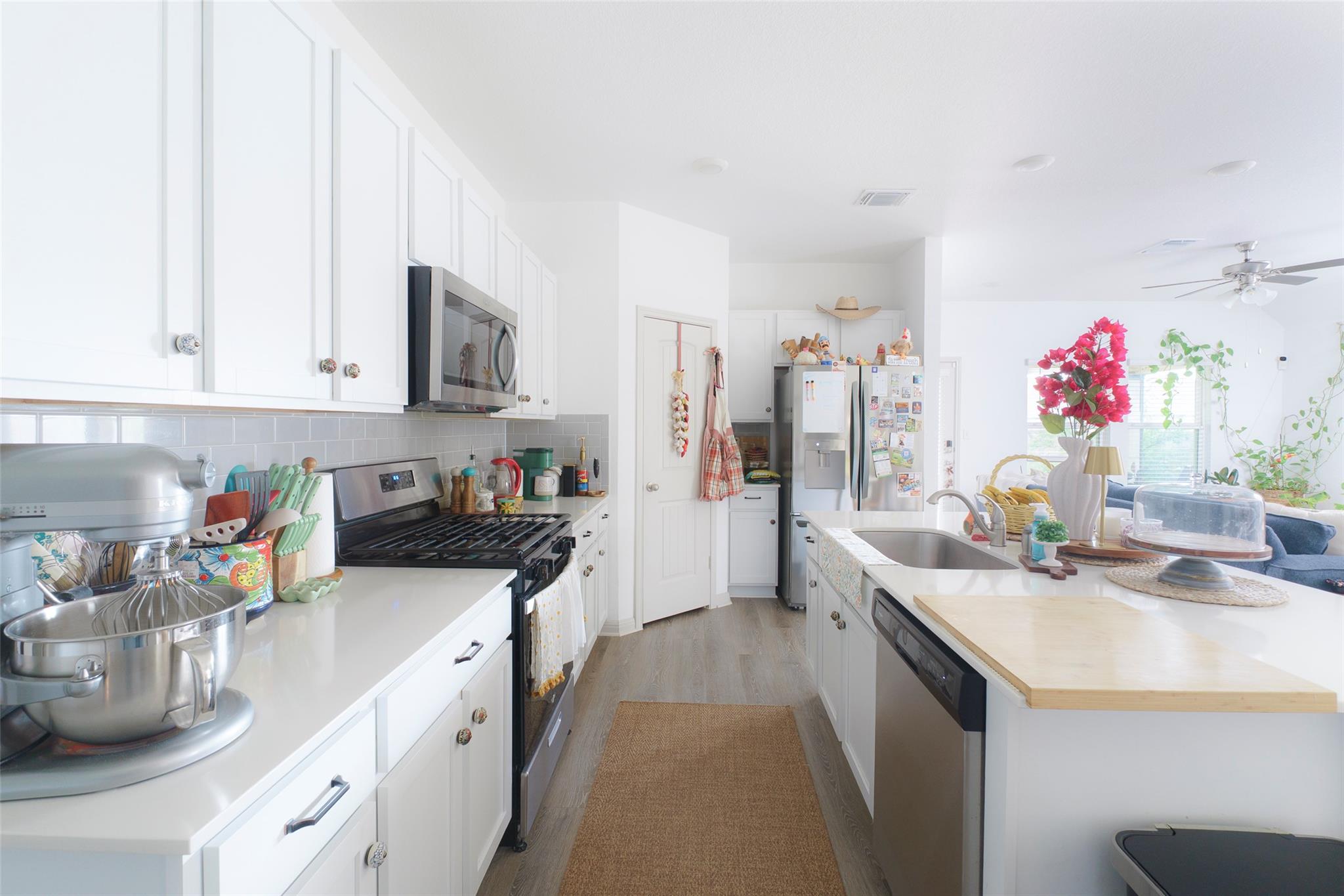 A well-lit culinary space showcases an efficient 