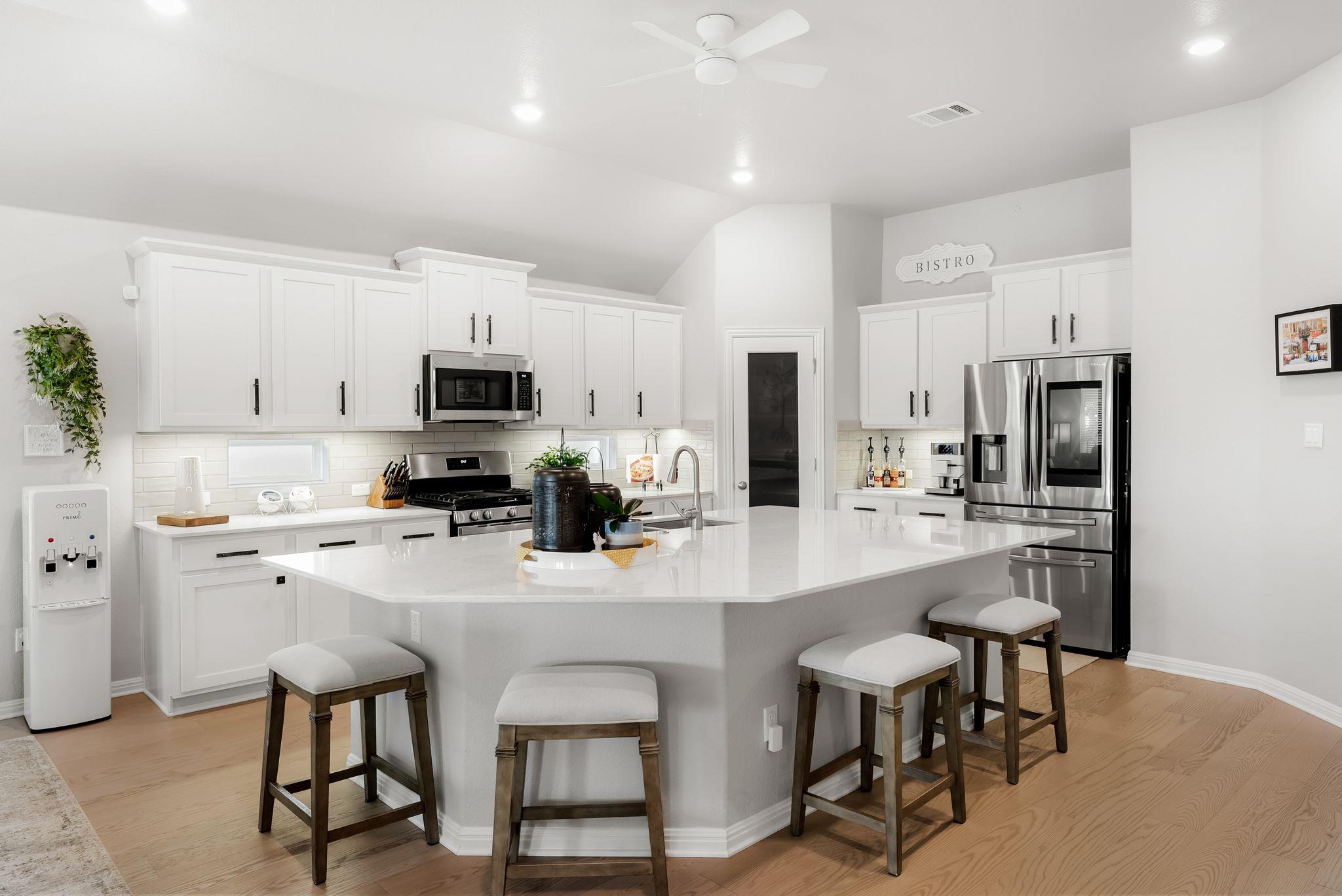 Culinary adventures await in this modern kitchen,