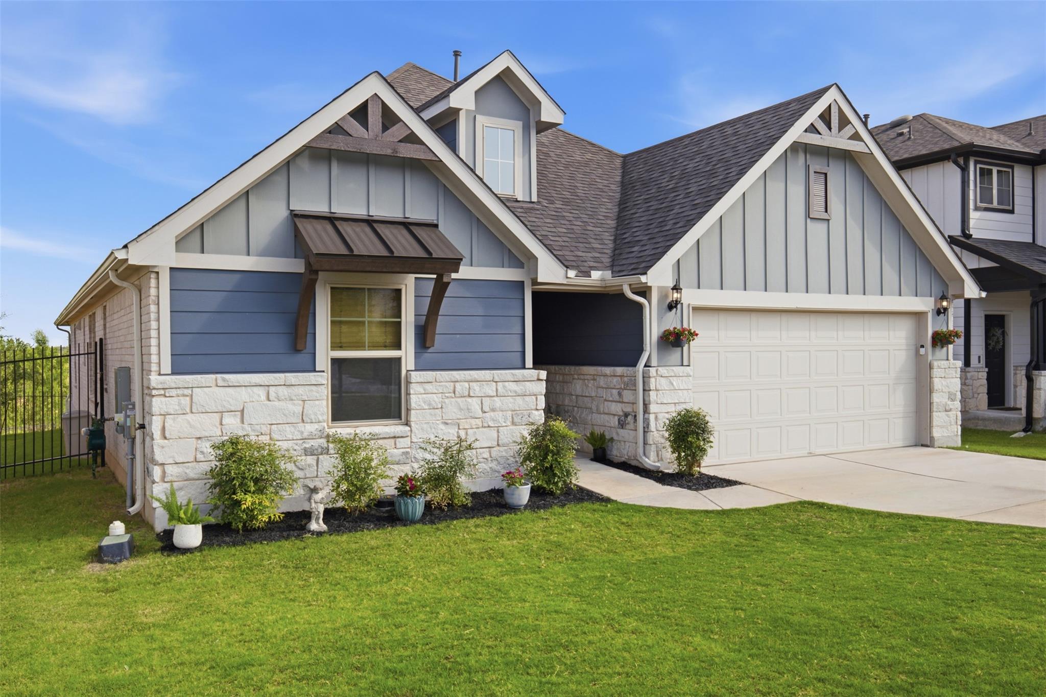 A welcoming front exterior showcasing tasteful la