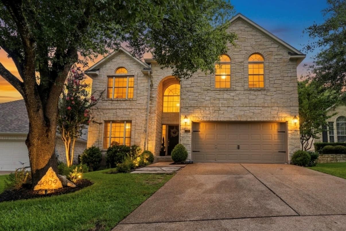 Showcasing a distinguished stone facade and invit