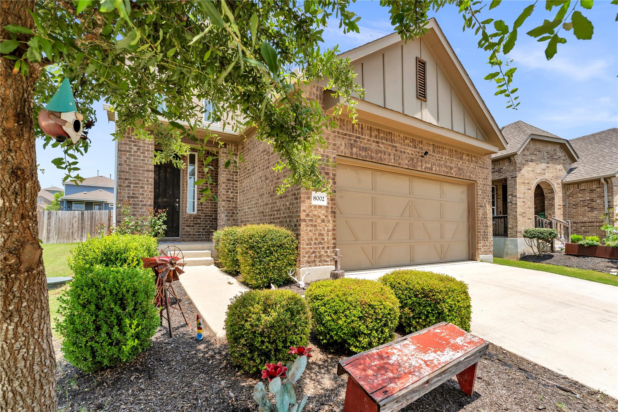 A classic brick exterior with a well-maintained l