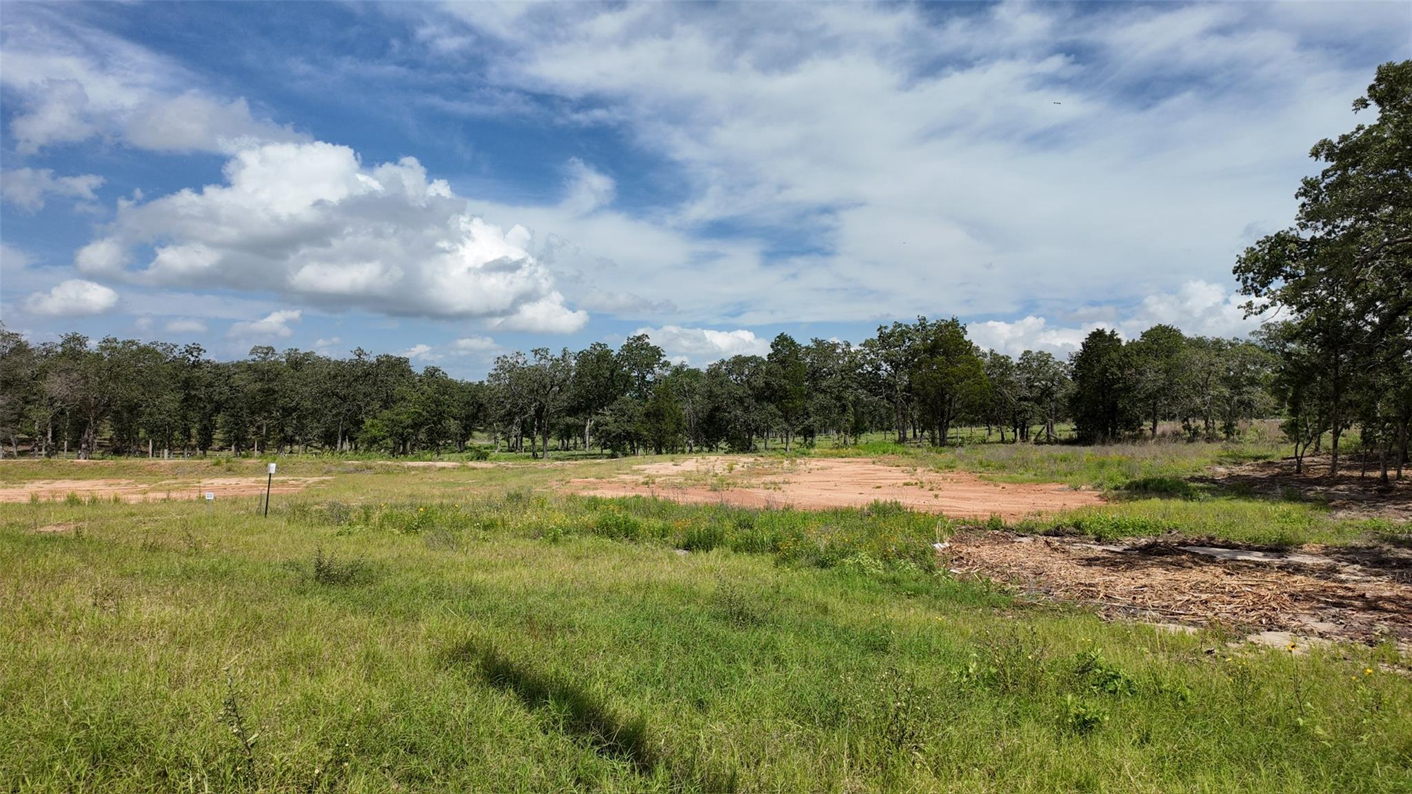Mature trees frame a spacious open field, offerin