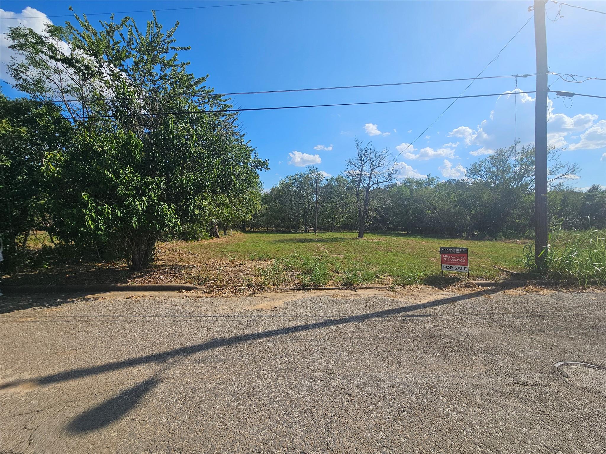 Mature trees frame a level, grassy lot ready for 