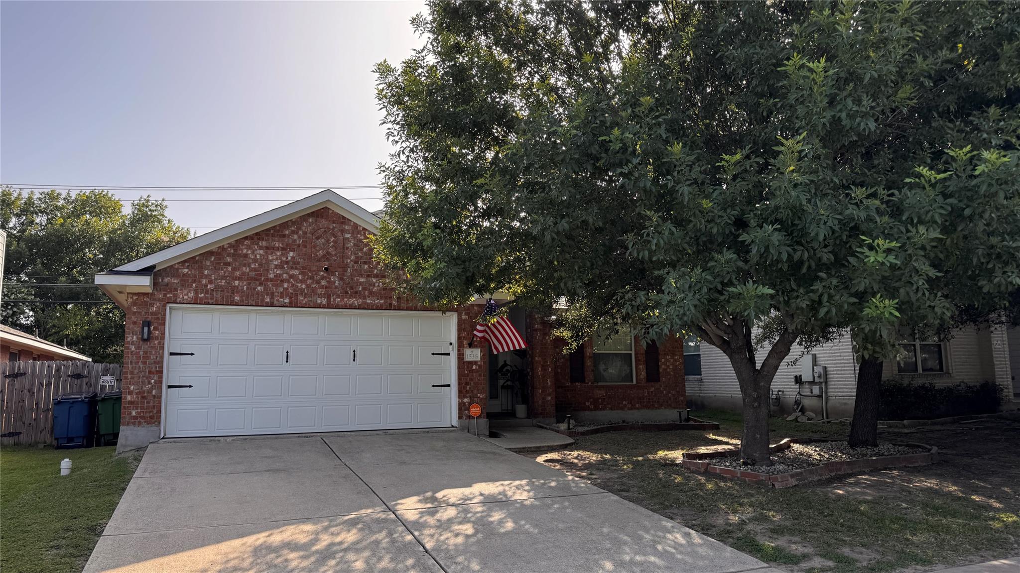 A classic brick exterior offers enduring appeal w