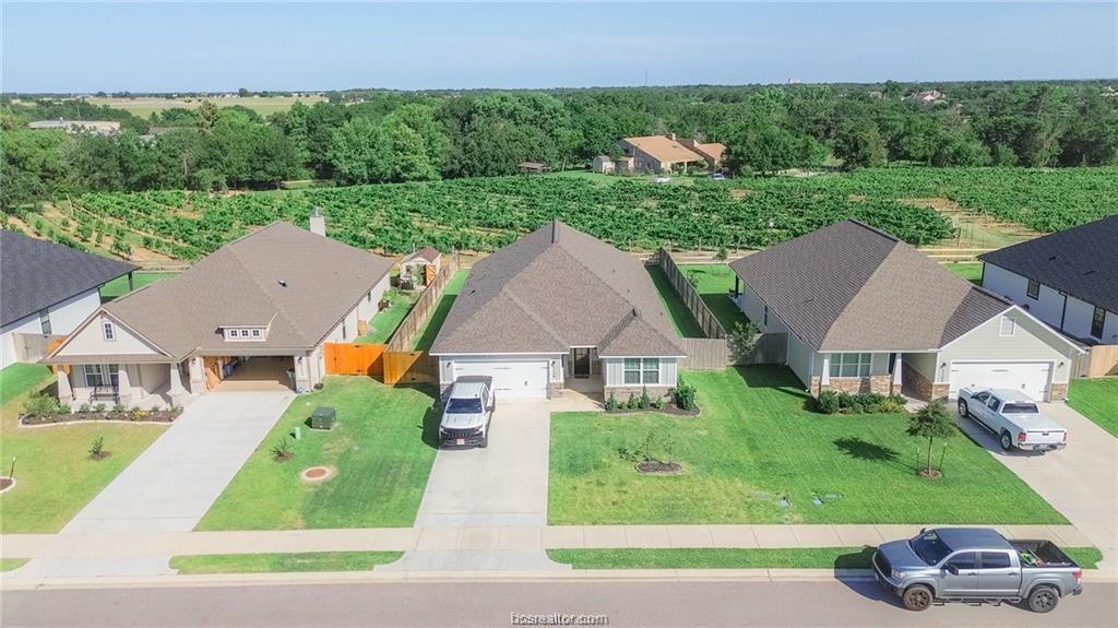 An aerial perspective showcases the inviting fron