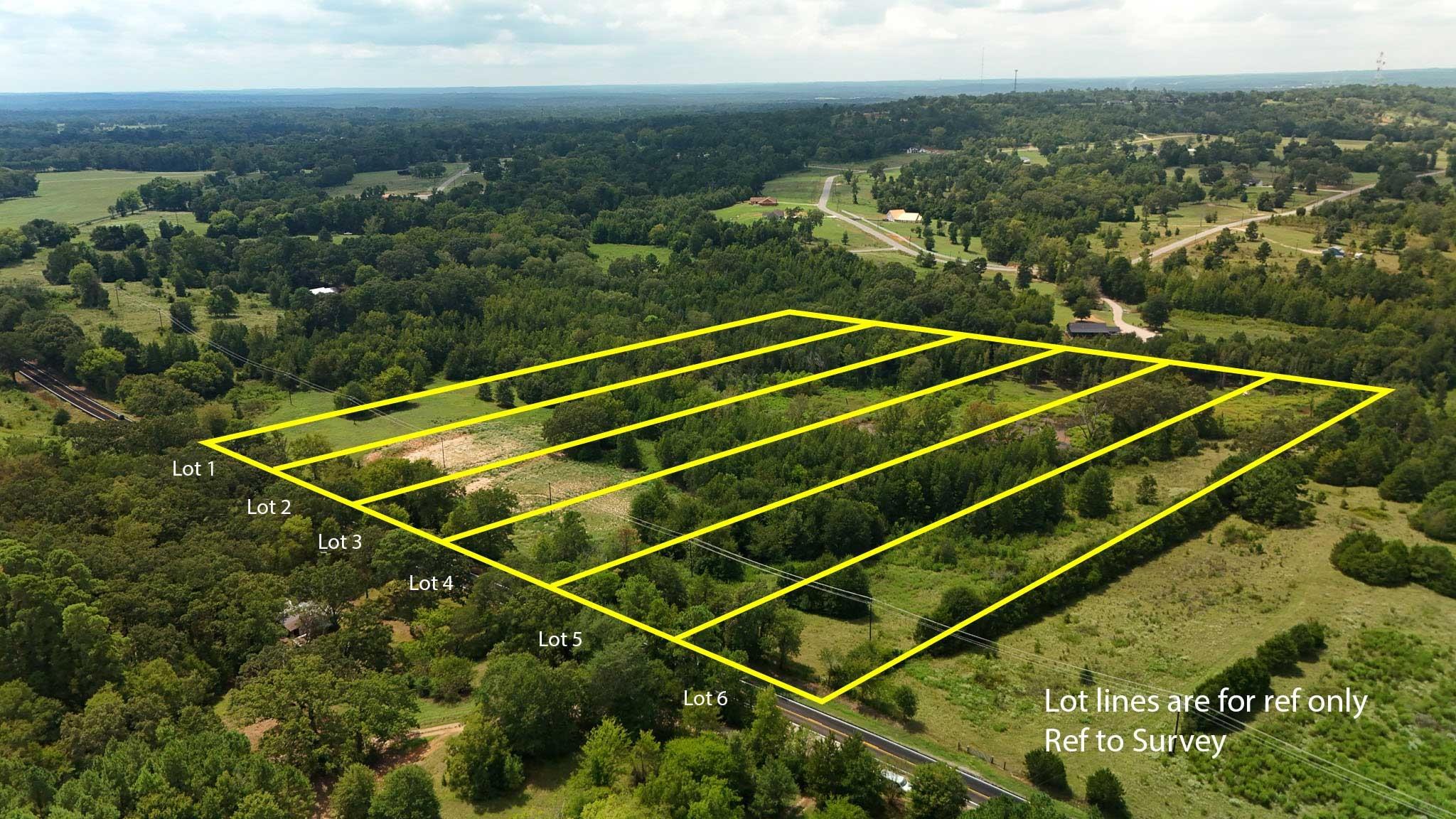 Six distinct, tree-lined parcels awaiting your vi