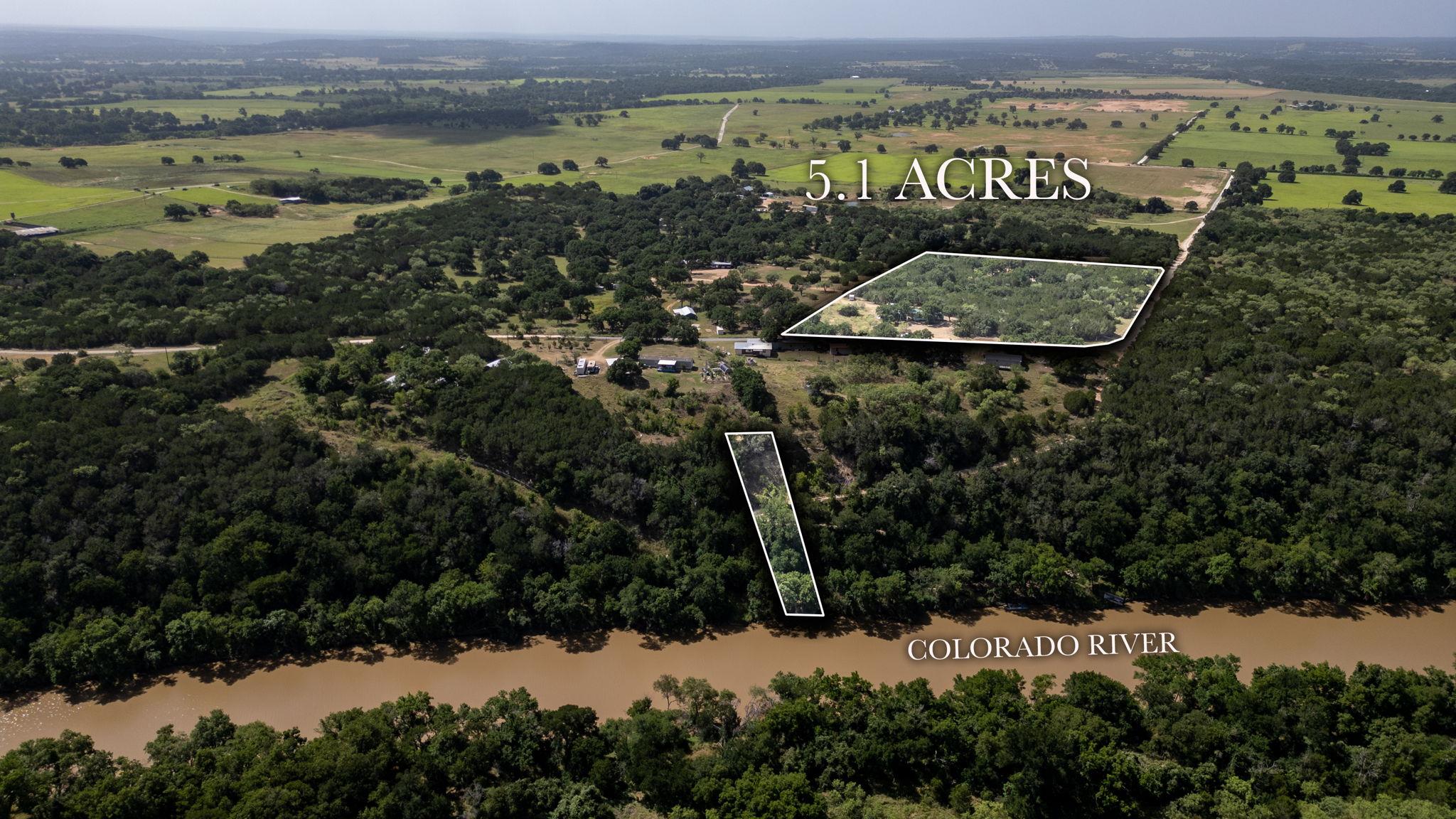 A tranquil 5.1-acre tract offers direct access to