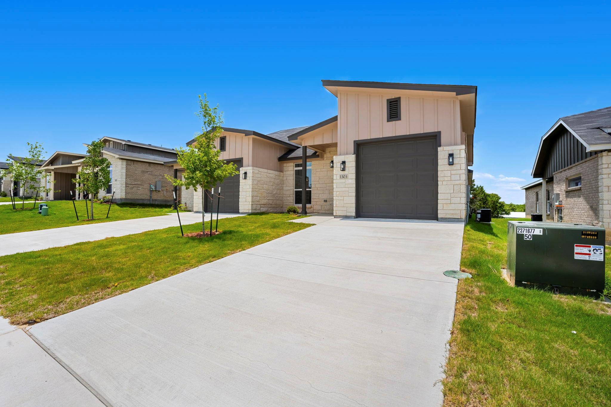 Modern architecture defines this inviting residen