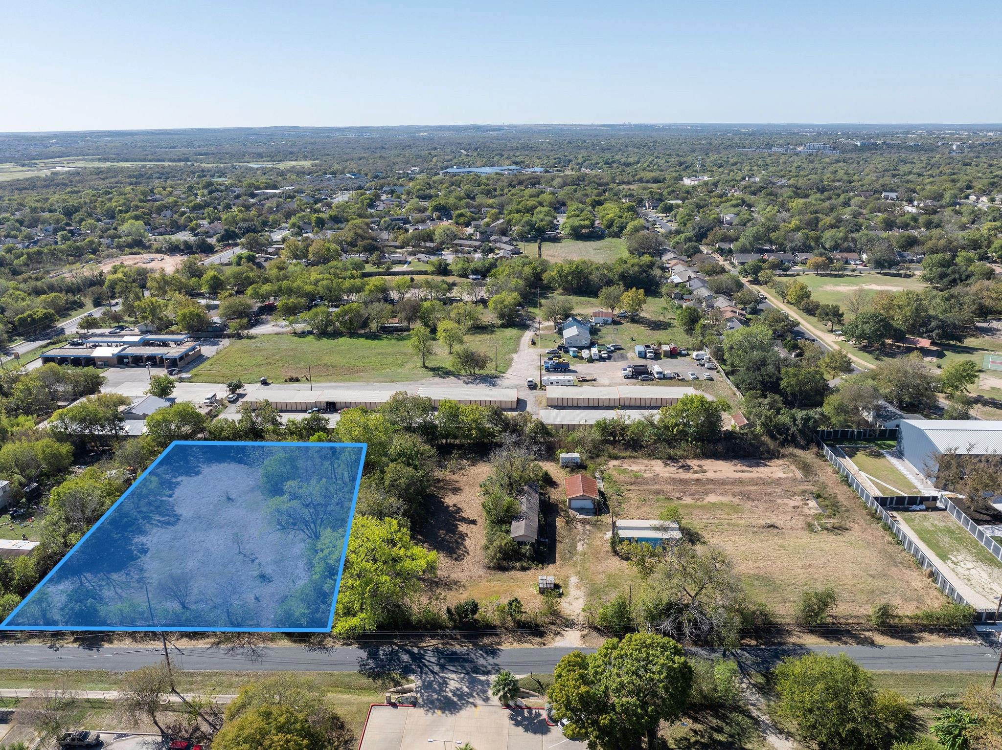 A spacious, cleared lot ready for development, su