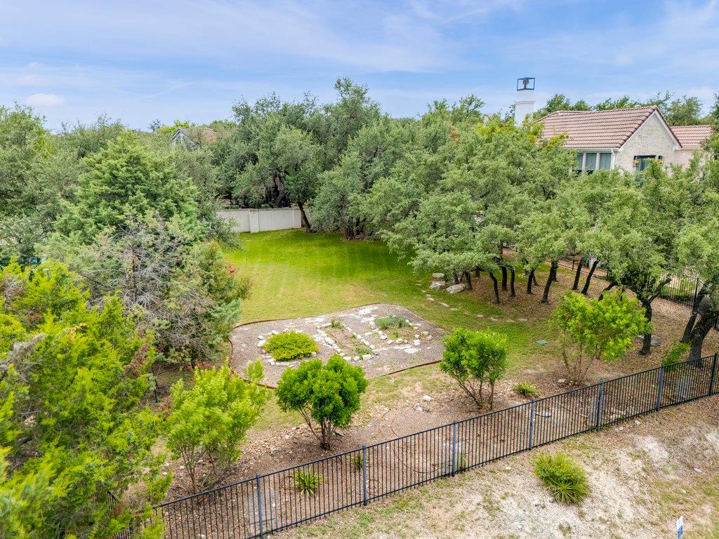 View of fenced yard