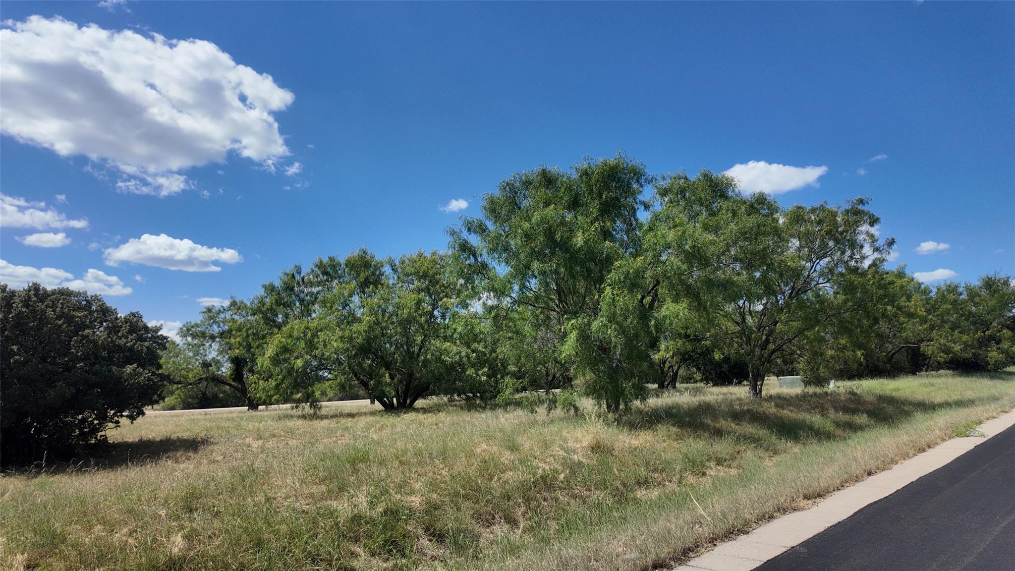 Mature trees line the perimeter of this generous,
