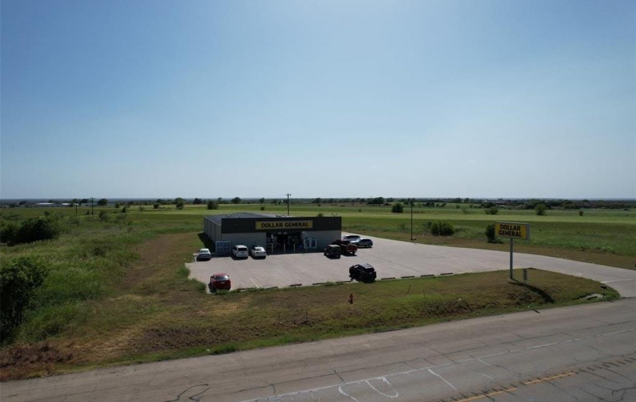 A well-maintained commercial building with ample 