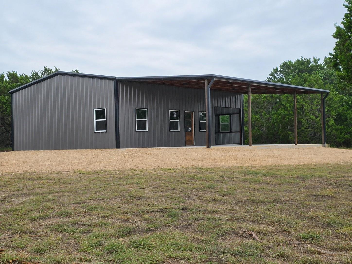 Modern industrial architecture featuring a metal 