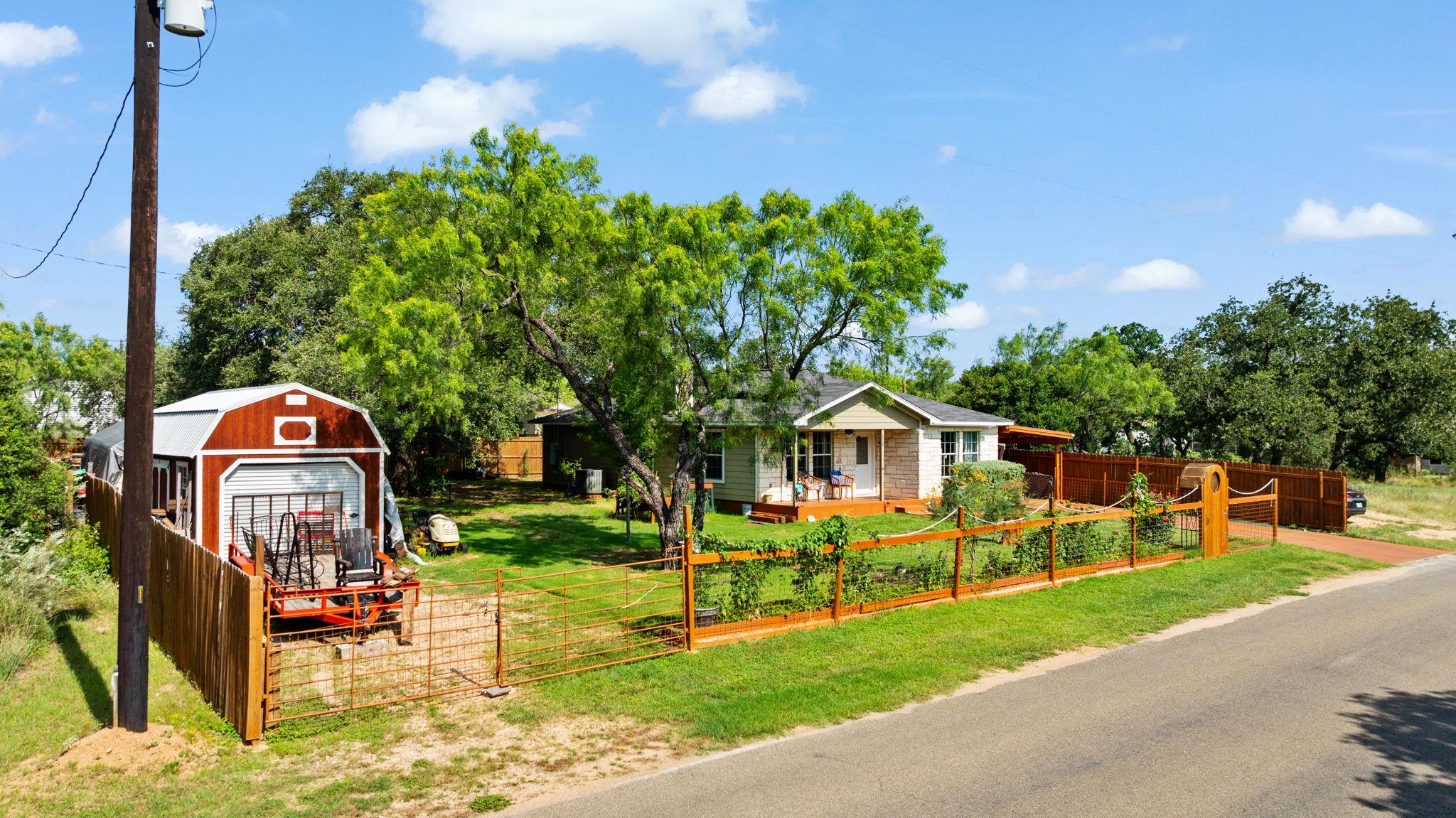 A charming country dwelling with a detached barn,