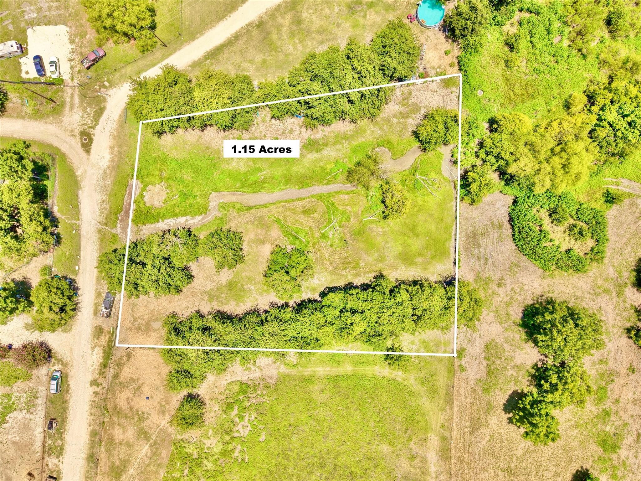An aerial perspective reveals a generously propor