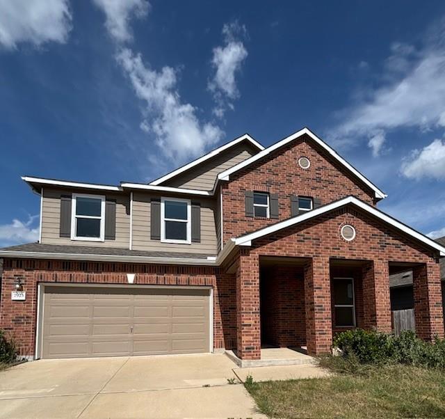 A classic brick exterior with inviting front porc