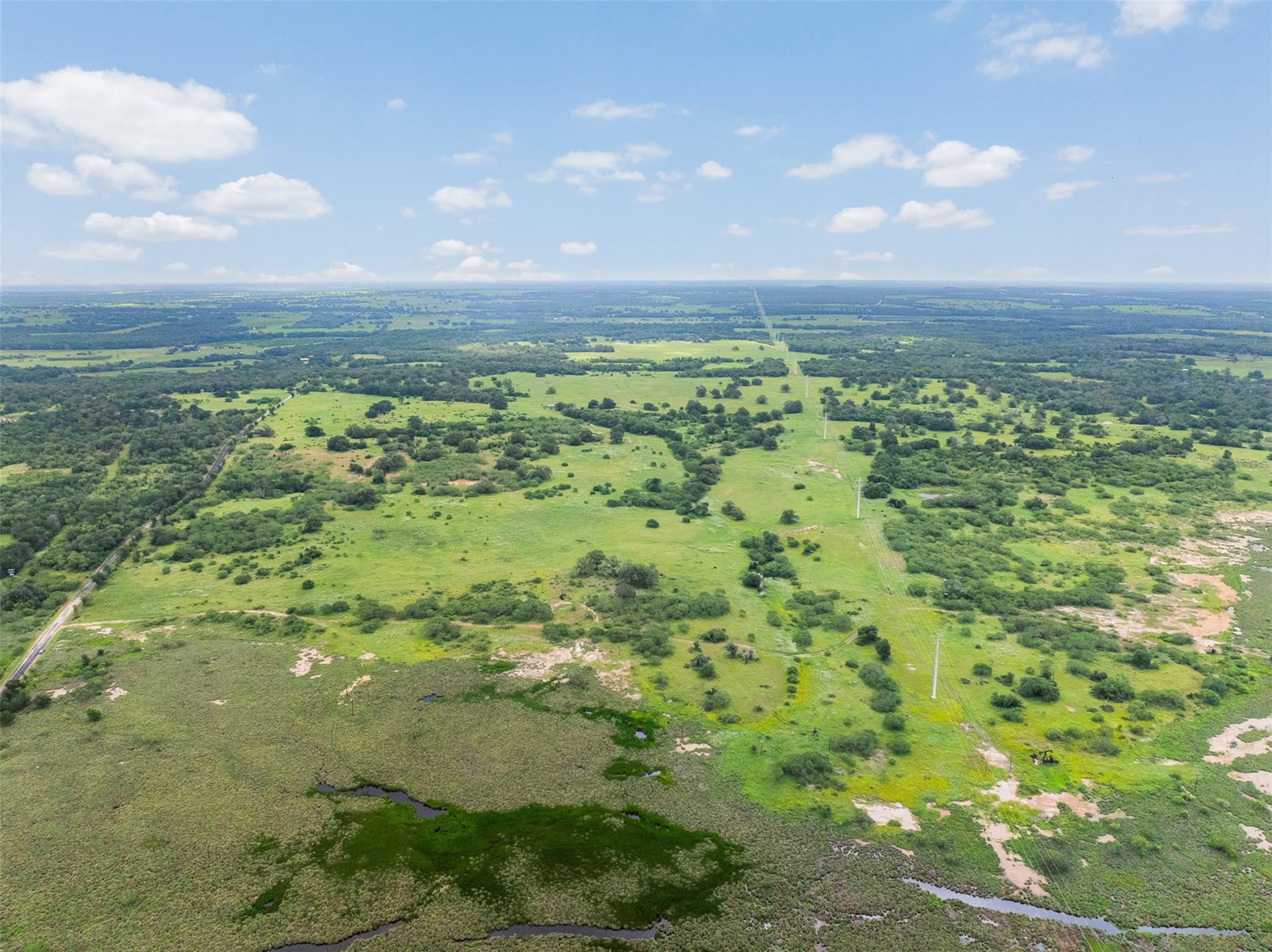 Vast green plains with scattered trees stretch un