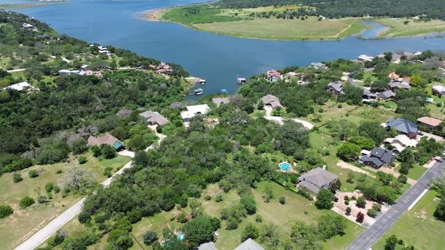 An aerial perspective reveals a serene community 