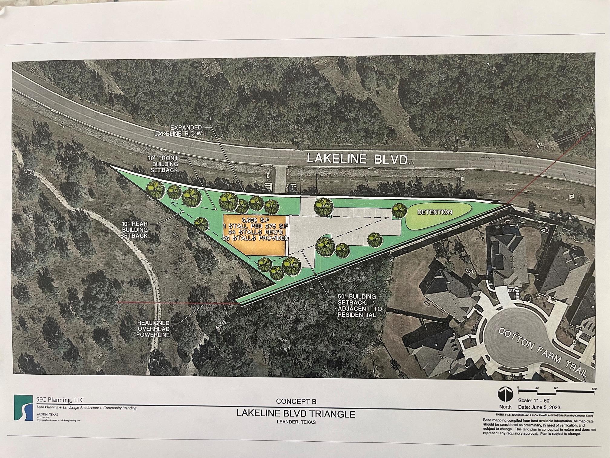 A comprehensive conceptual plan outlines future d