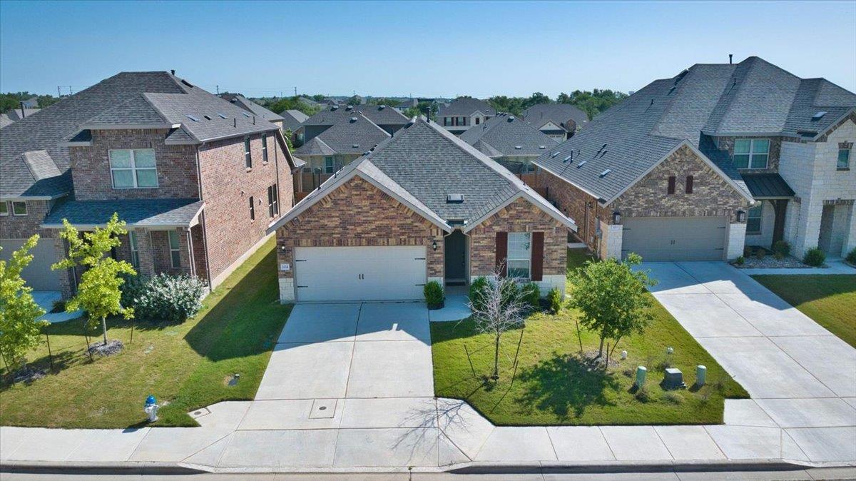 A charming single-story residence with a neat law