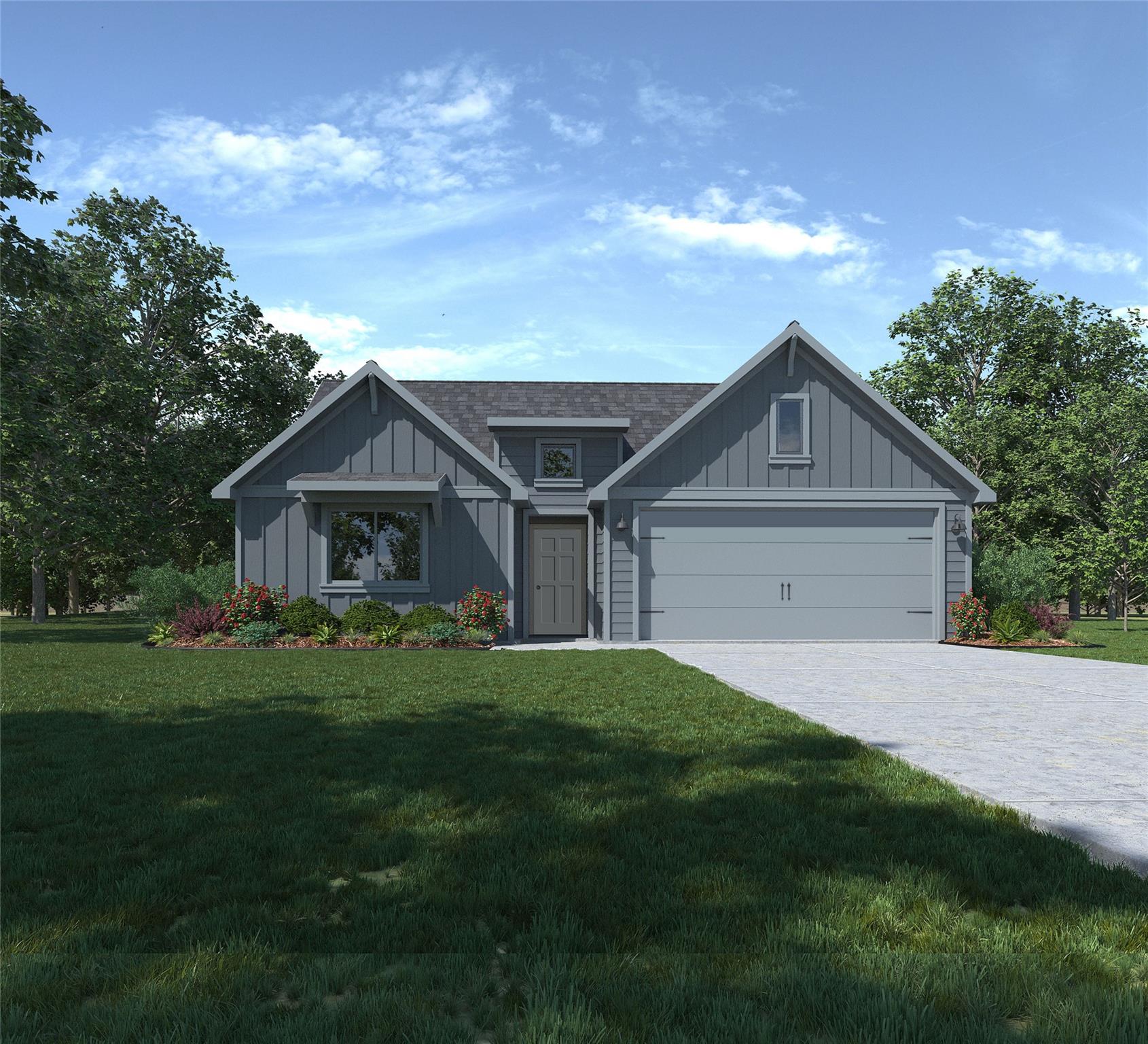 Contemporary-style exterior with board and batten
