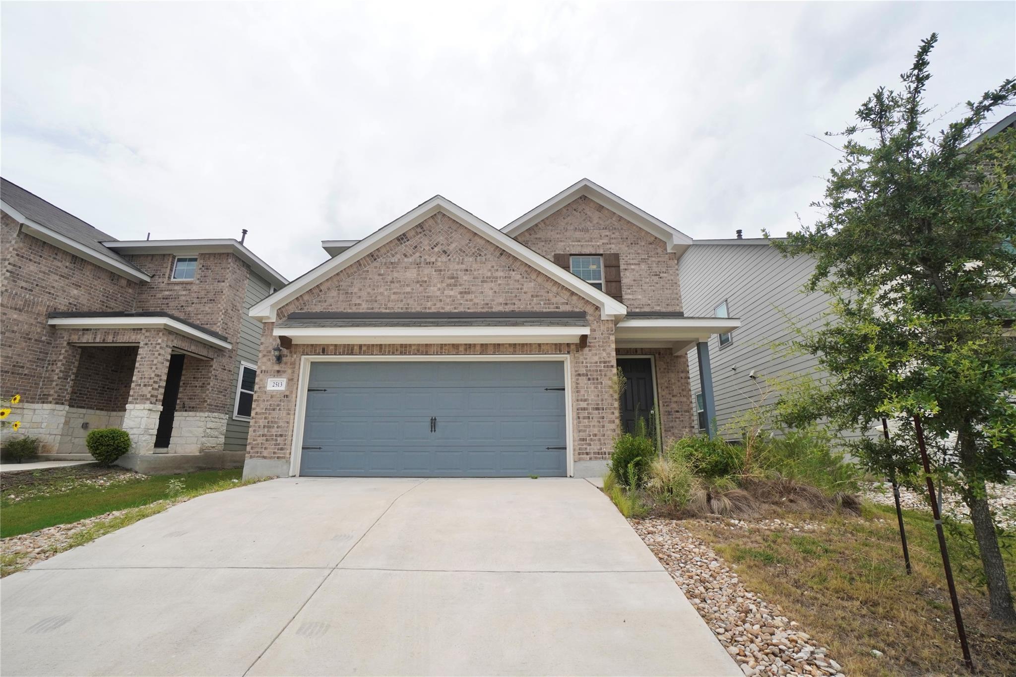 A classic brick exterior offers enduring charm an