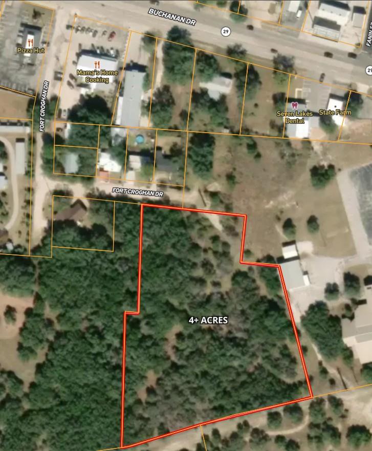 A prime parcel of over 4 acres awaits development