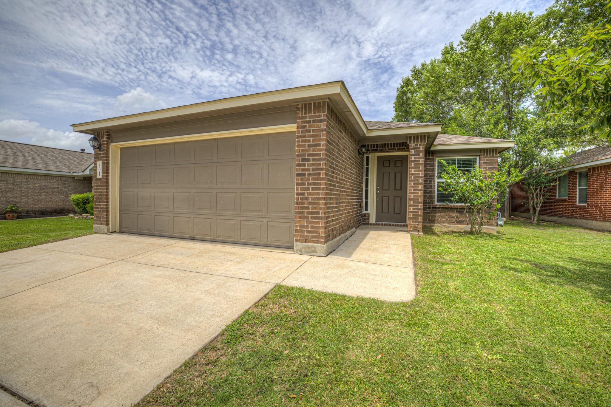 A classic brick exterior offers enduring appeal w
