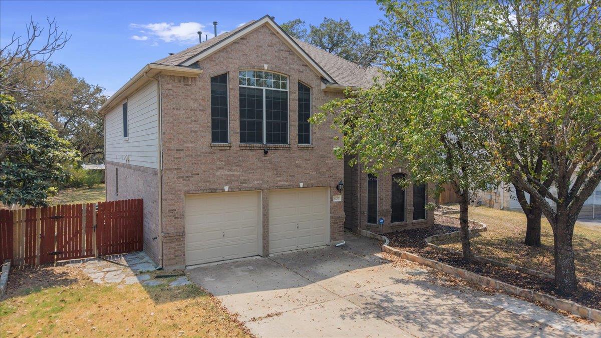 Stately brick construction defines this multi-lev