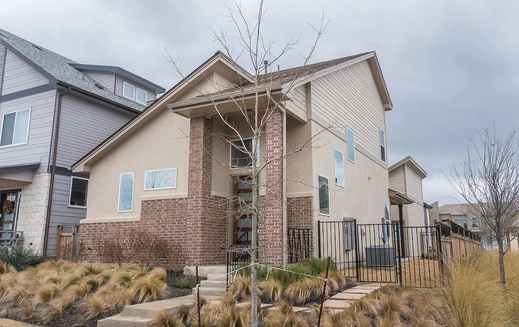 A contemporary exterior showcasing a blend of stu
