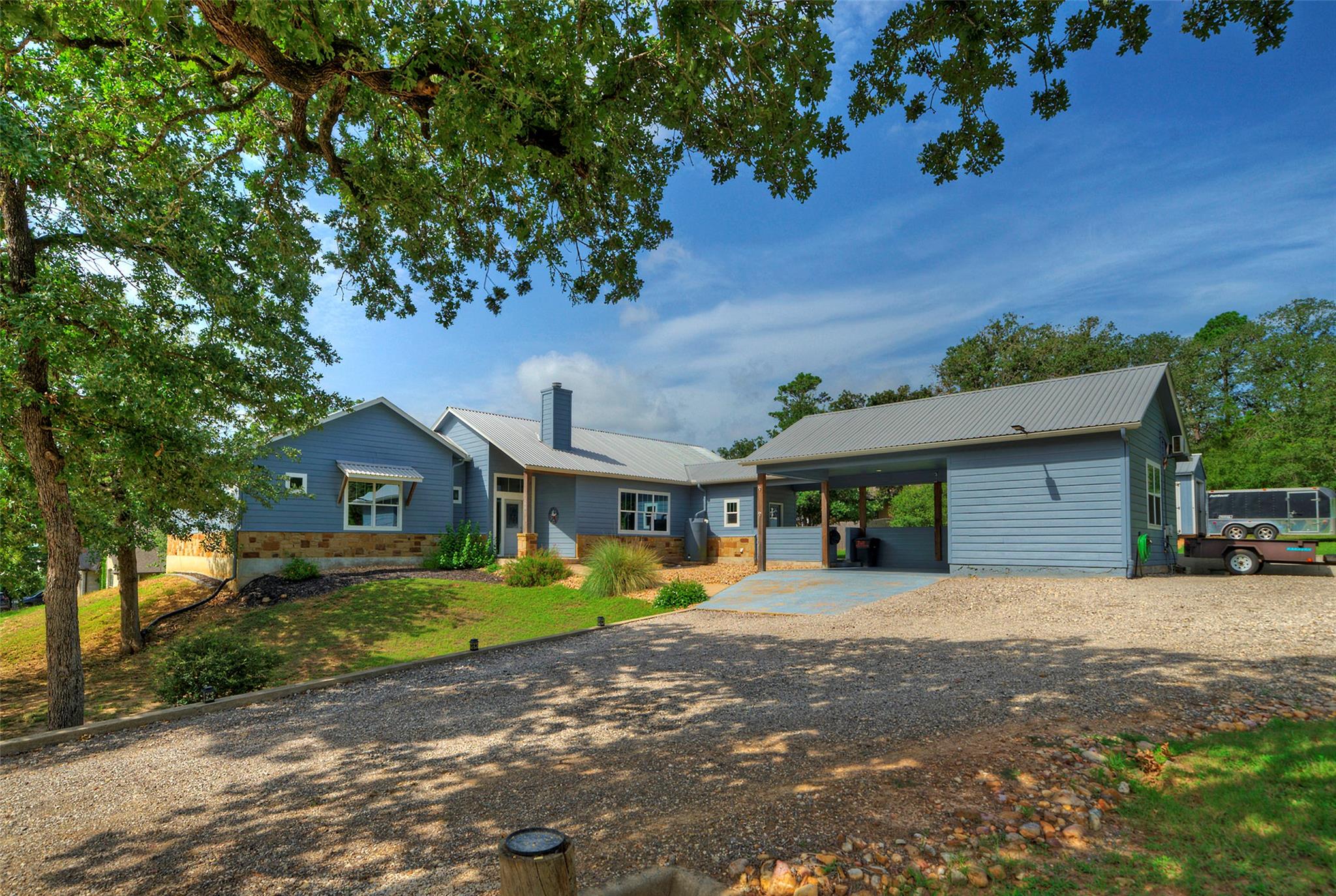 A graceful home with a welcoming entry, bordered 
