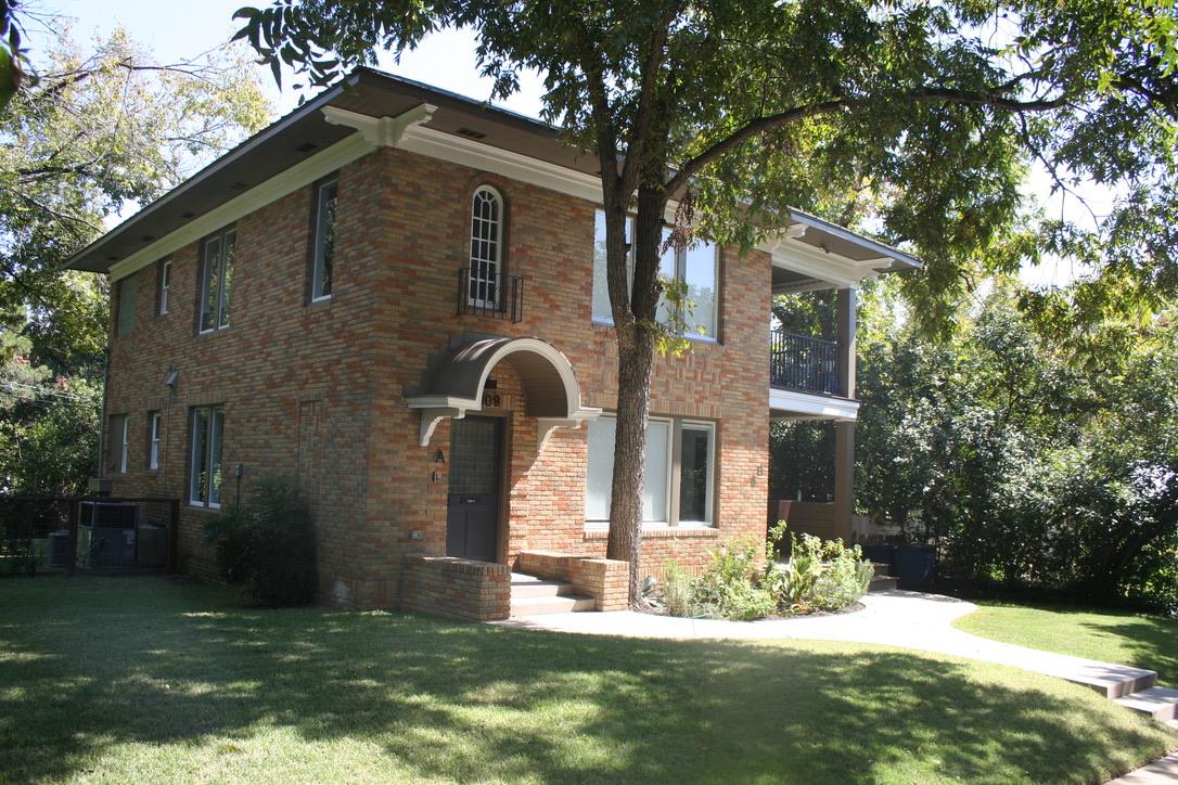 A classic brick exterior offers enduring appeal w