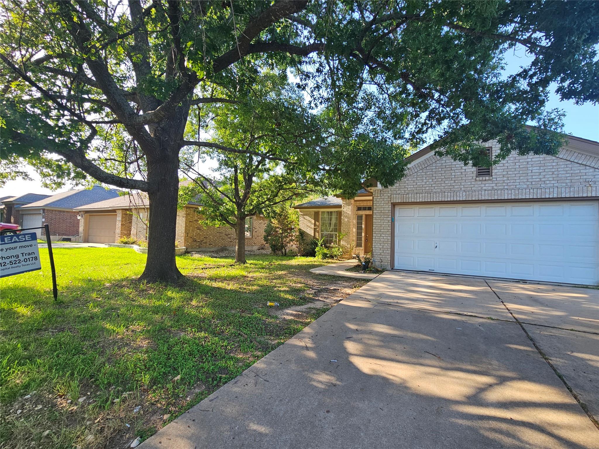A classic brick exterior offers enduring appeal w