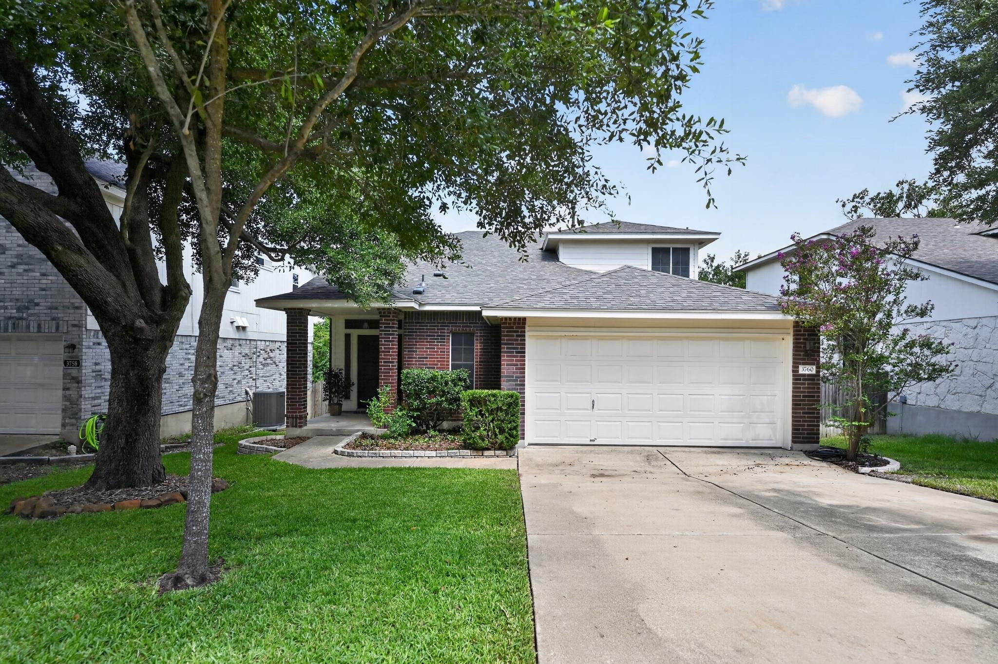 A classic brick exterior offers timeless curb app