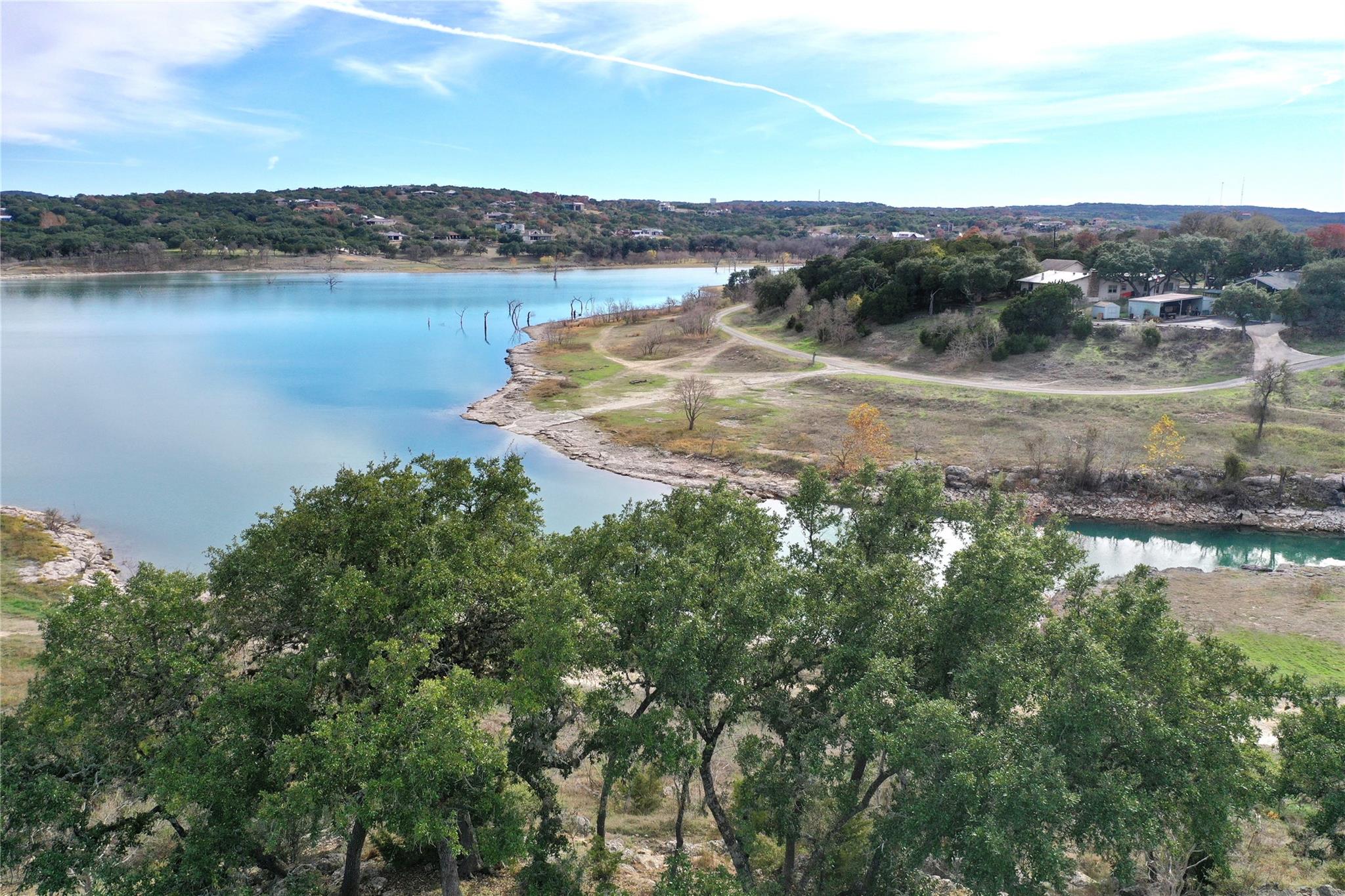 A captivating lake view with varied terrain and e