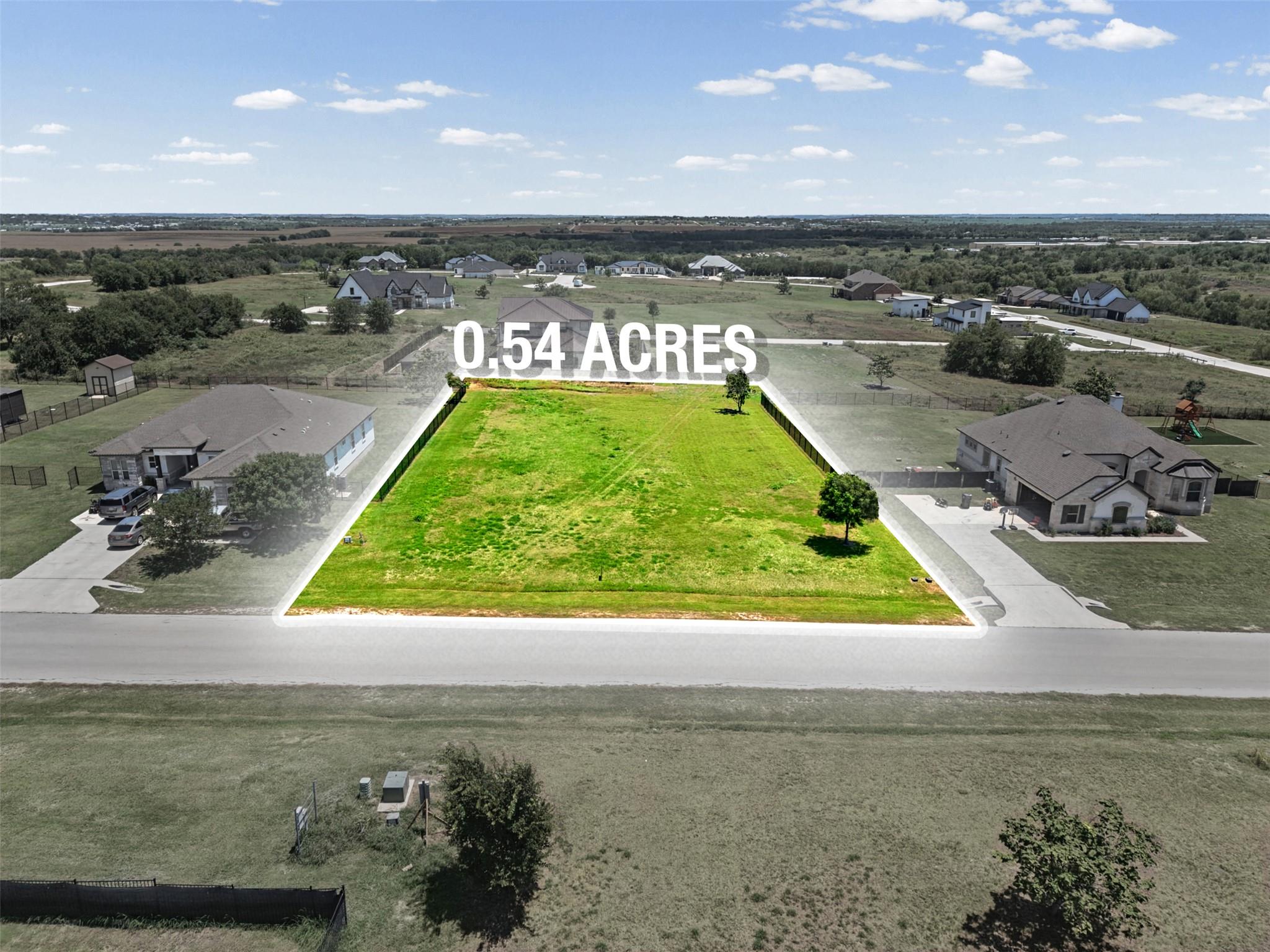 An aerial perspective showcases a generously size