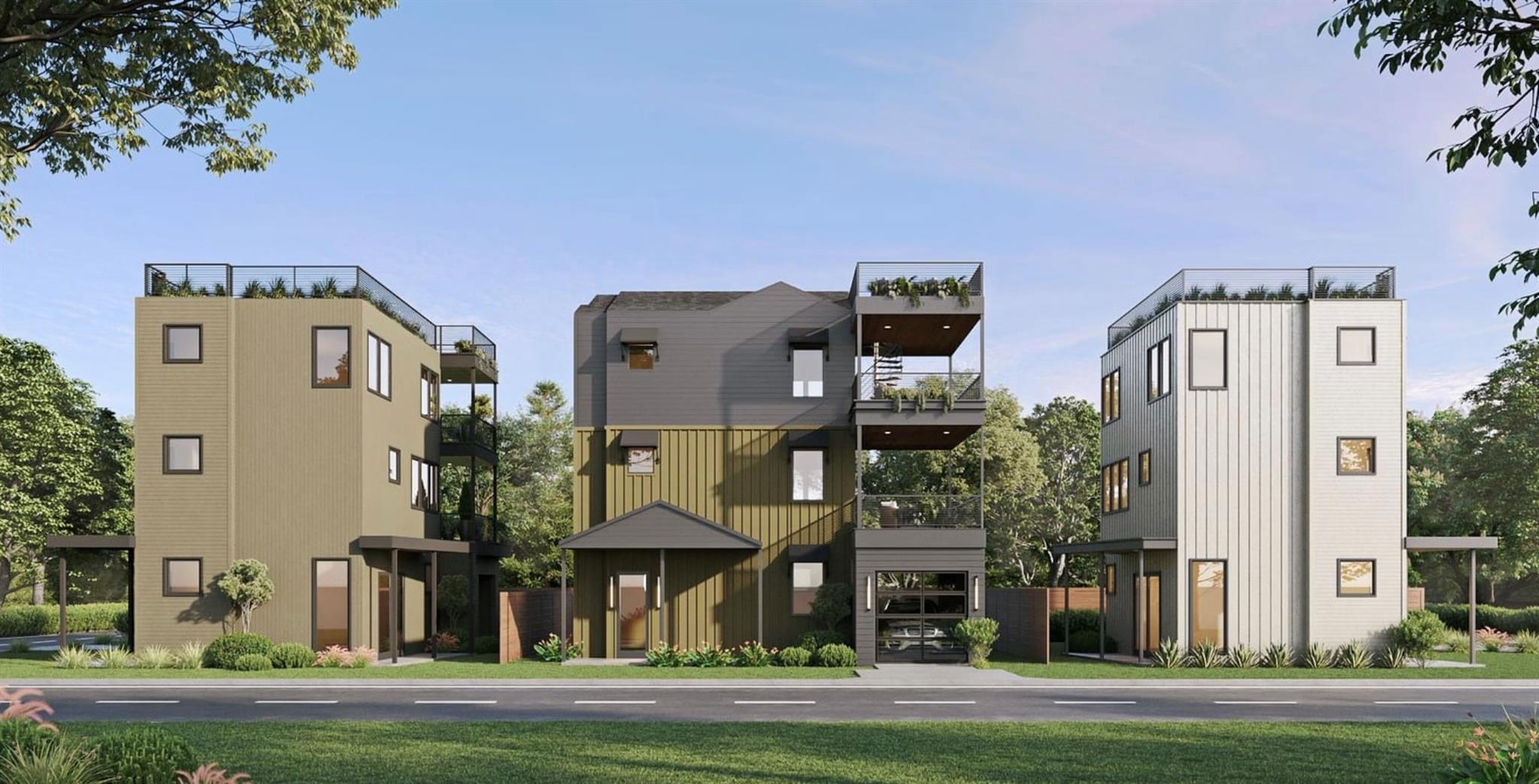 Striking contemporary architecture defines this m