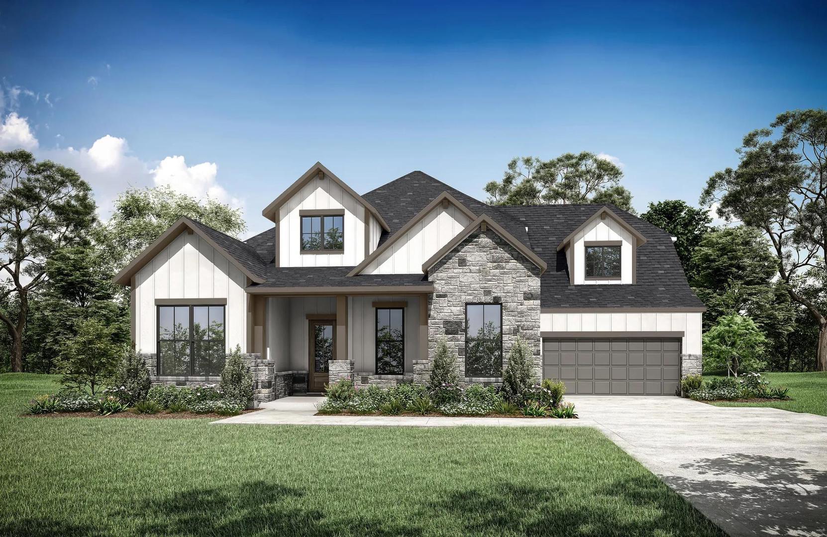 A graceful home showcasing a blend of board and b
