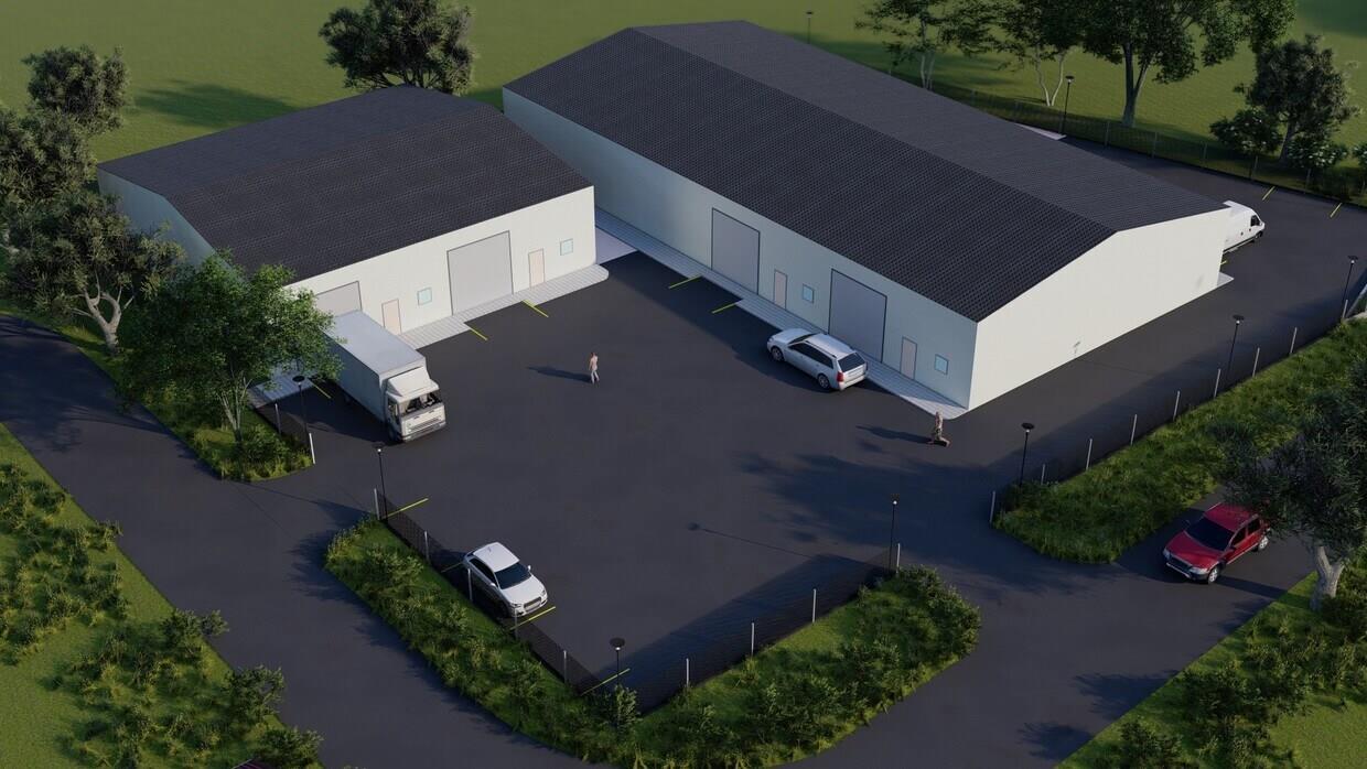 Expansive warehouse facility with ample parking a