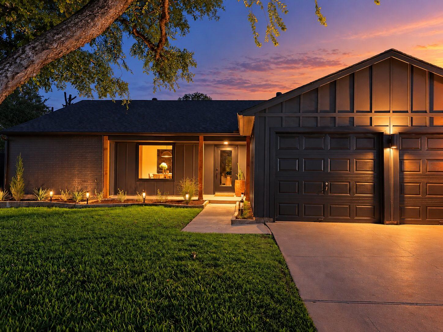 Board and batten siding pairs beautifully with cl