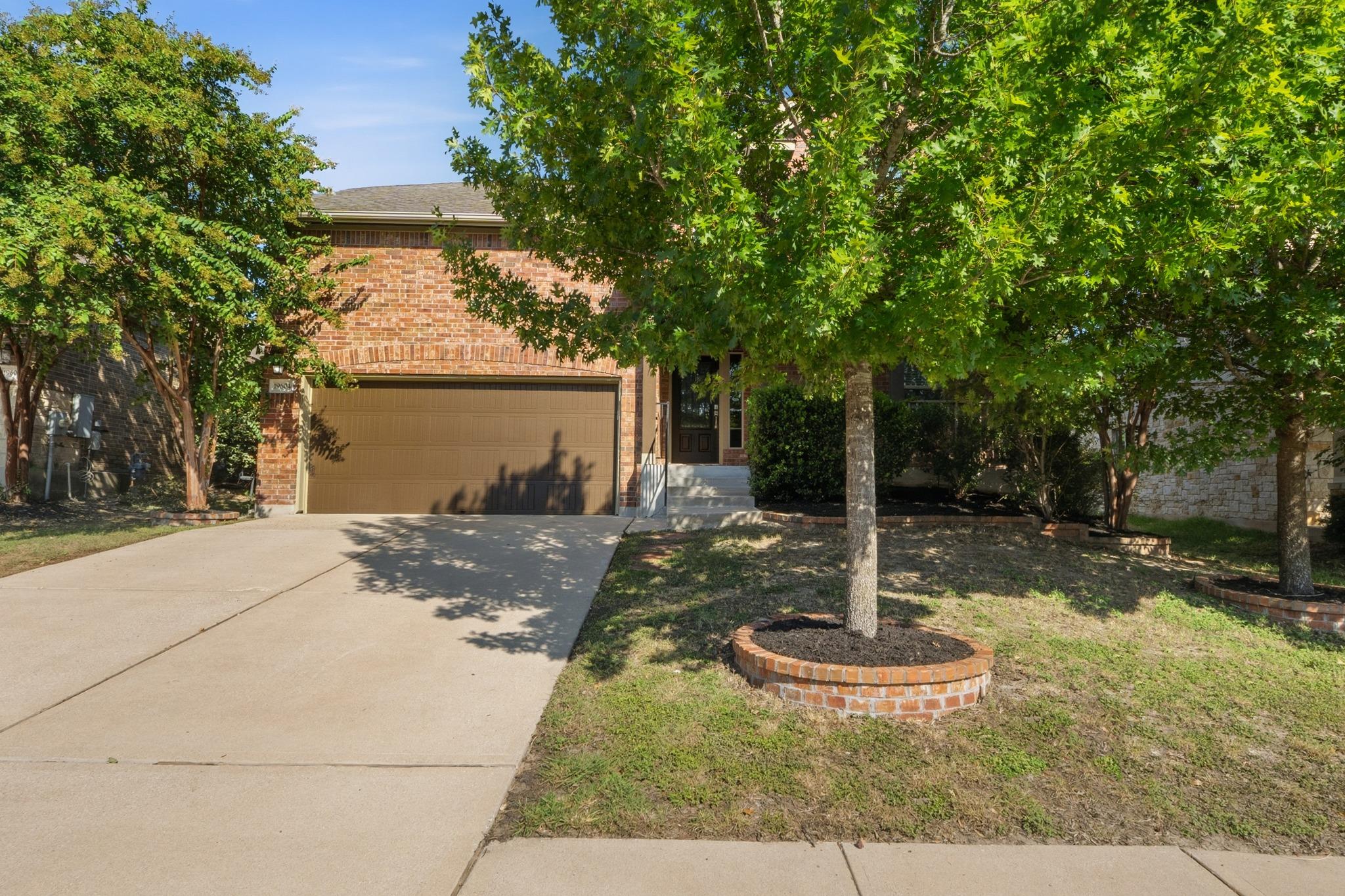 A classic brick exterior offers appealing curb ap