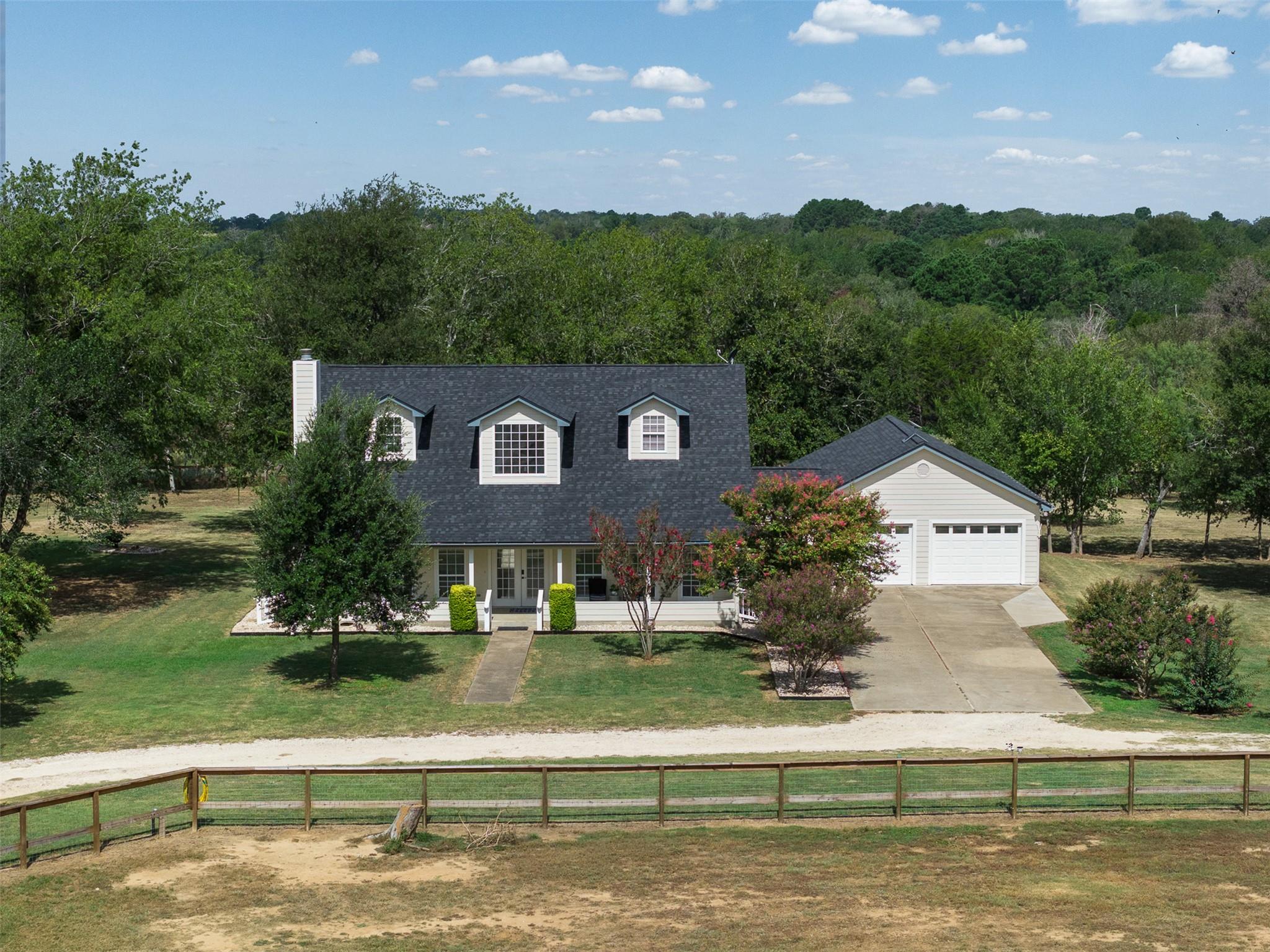 A charming country home with a spacious attached 