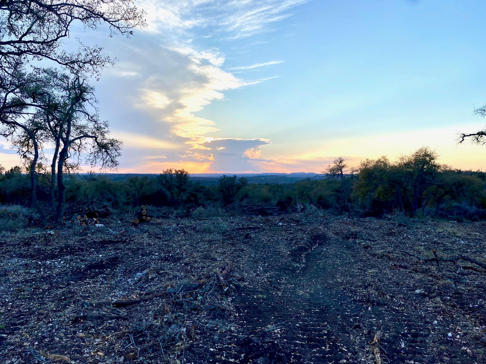 Witness glorious sunset views across an undevelop