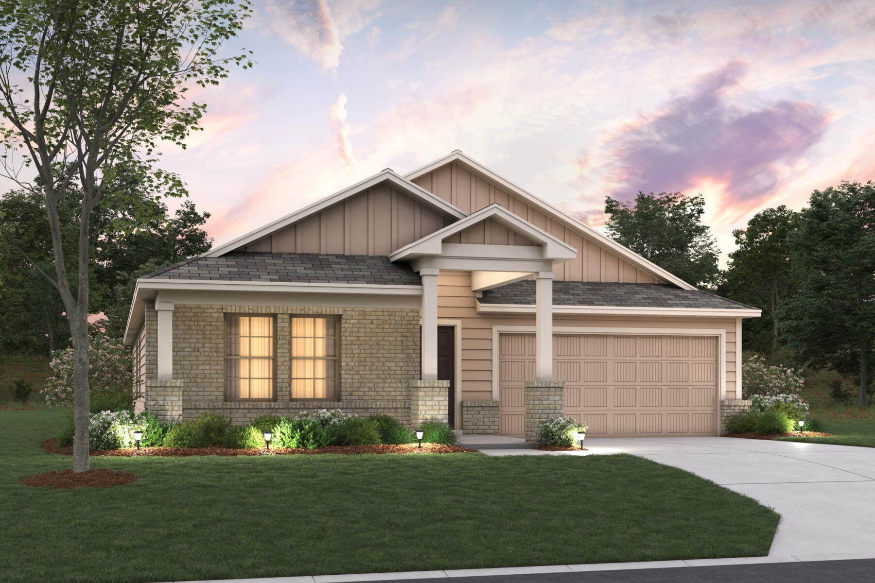 A welcoming facade with a charming entryway and a