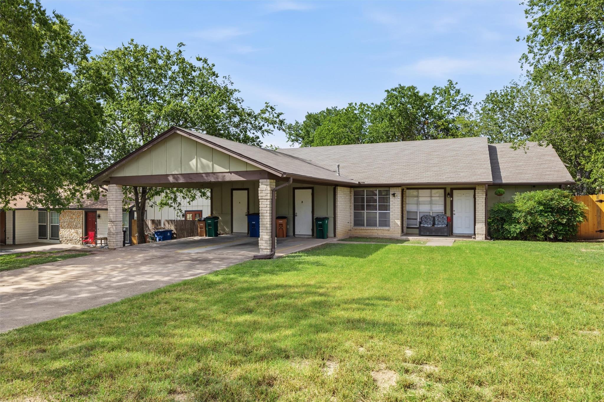 A classic ranch-style home featuring a convenient