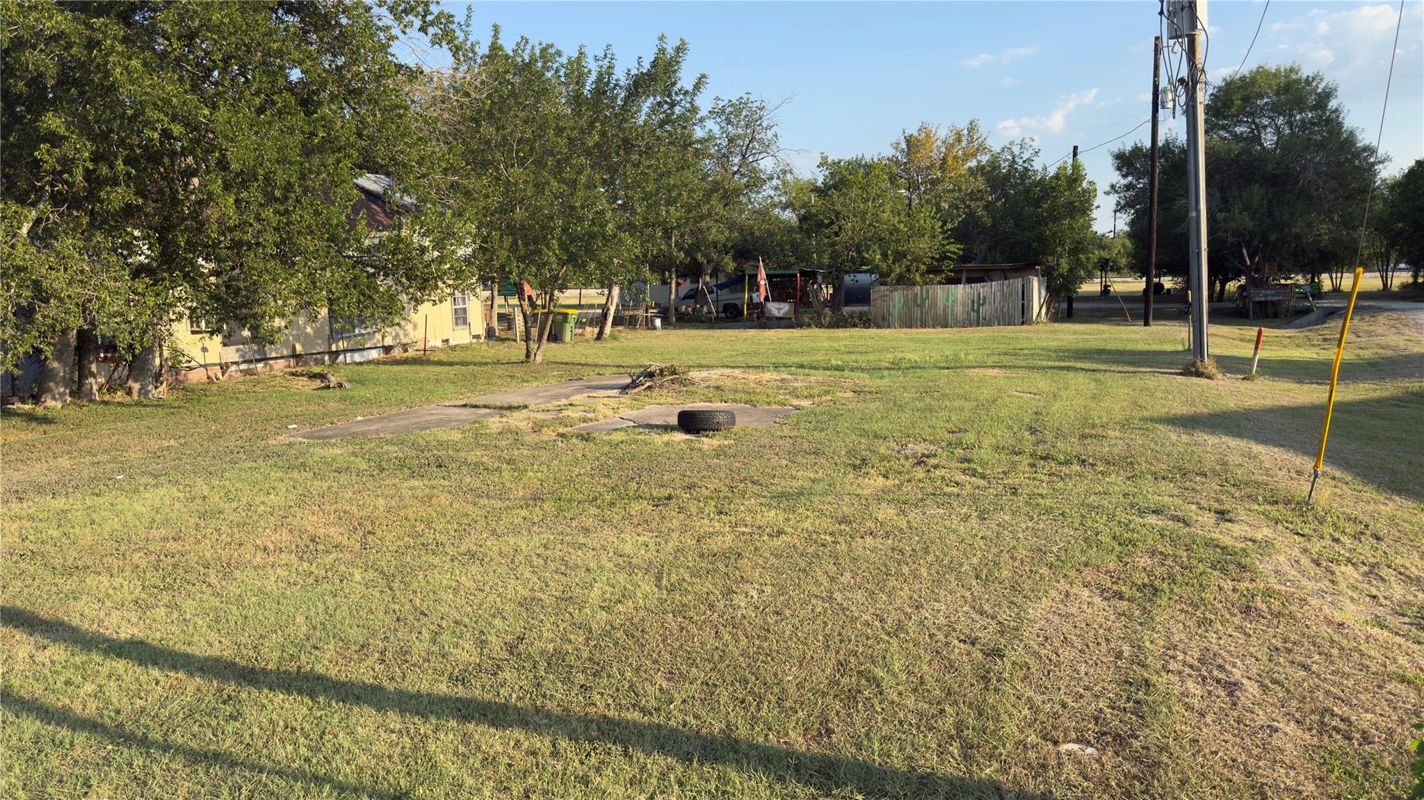 A spacious lot provides a blank canvas for your v