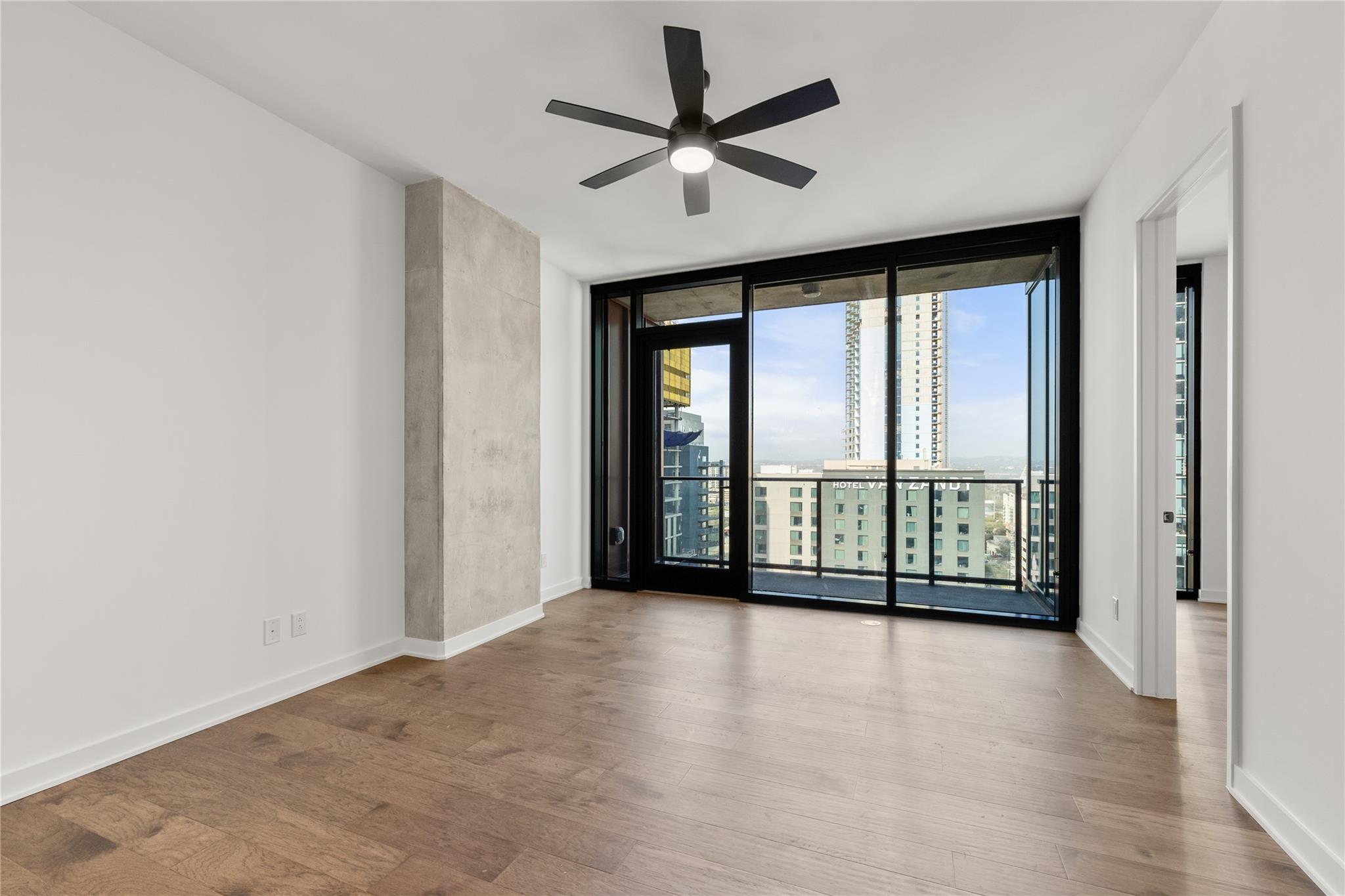 City views abound from this naturally illuminated
